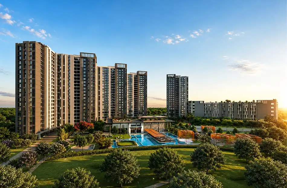 Luxury apartment exterior Puravankara DMIC Greater Noida 